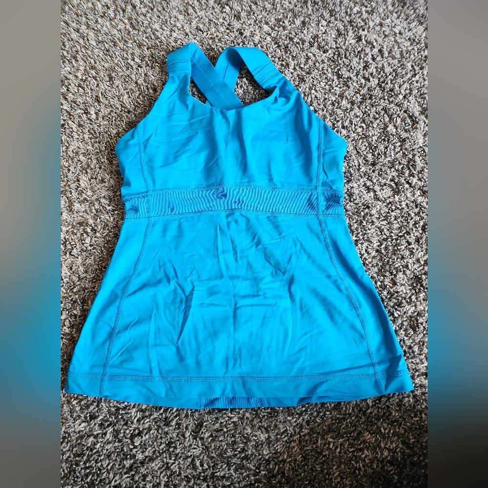 Blue Lululemon Tank Top